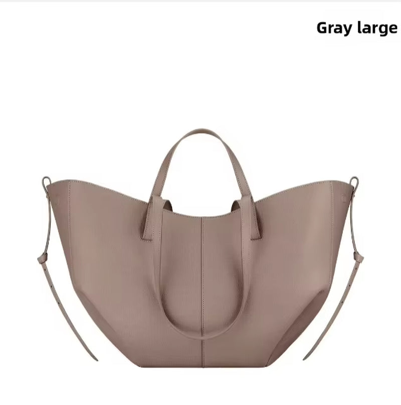 Stylish Ladies Large Capacity Wing Shoulder Bag Solid Color Travel Tote Suitable for Commuting and Shopping