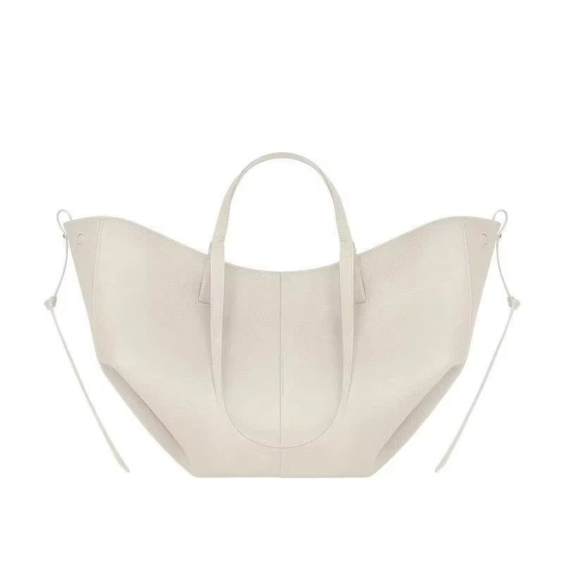 Stylish Ladies Large Capacity Wing Shoulder Bag Solid Color Travel Tote Suitable for Commuting and Shopping