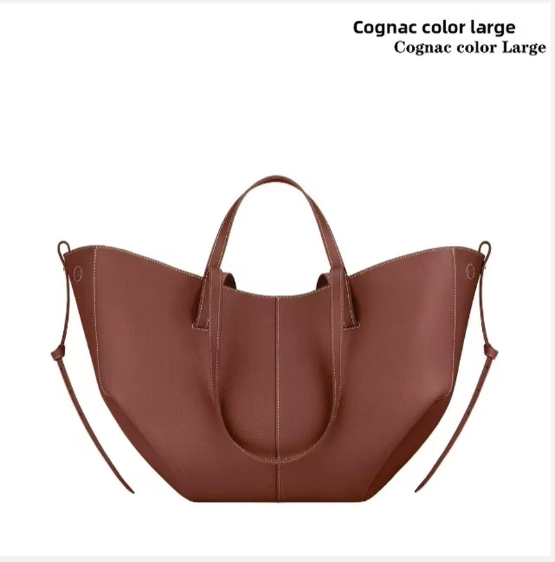 Stylish Ladies Large Capacity Wing Shoulder Bag Solid Color Travel Tote Suitable for Commuting and Shopping